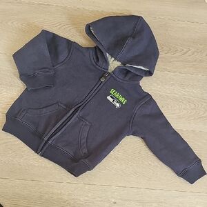 NFL Seattle Seahawks Zipup Hoodie‎ Sweater, 24 Months